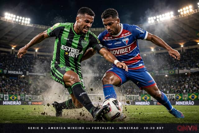 América Mineiro đấu Fortaleza ở vòng 32 Série B: chủ nhà đứng trước nguy cơ xuống hạng sớm sau bốn trận thua liên tiếp, đội khách bất bại mười hai trận nhắm vị trí trong nhóm thăng hạng
