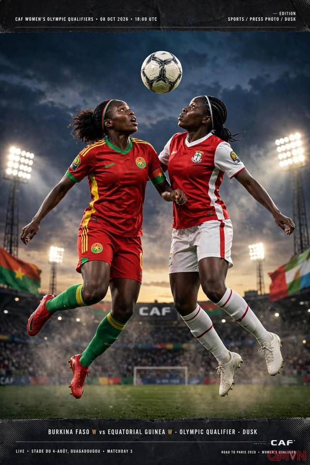Burkina Faso Nữ đấu Guinea Xích Đạo Nữ: tân huấn luyện viên Issa Balboné ra mắt tại Ouagadougou ở lượt đi vòng hai vòng loại Olympic 2028