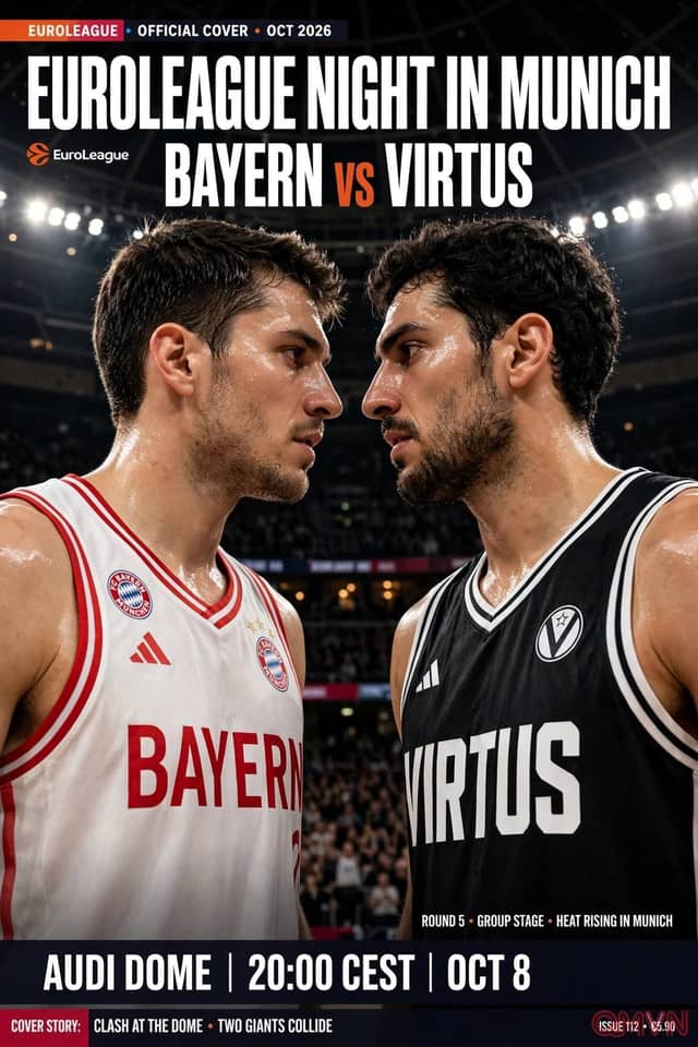 Bayern Munich vs Virtus Bologna: Hai đội cùng 1 thắng, 2 thua tranh nhau lối thoát ở vòng 4 EuroLeague, Marcus Carr thách thức hàng thủ chủ nhà