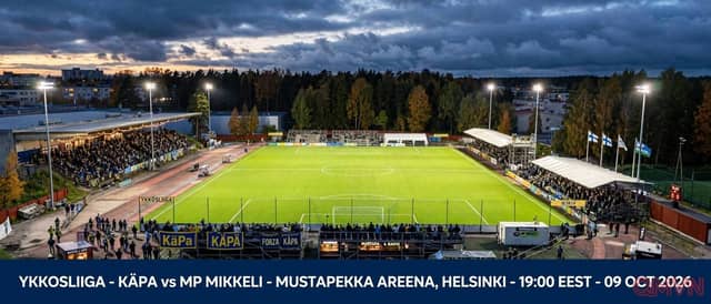 KäPa vs MP Mikkeli: Trận chung kết ngược sinh tử định đoạt vé trụ hạng Ykkösliiga Phần Lan