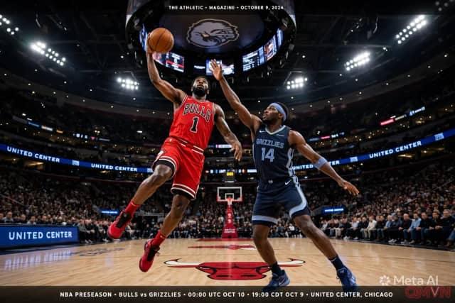 Chicago Bulls nghênh chiến Memphis Grizzlies tại tiền mùa giải NBA: Rực lửa sàn đấu United Center thử nghiệm đội hình và định hình tương lai