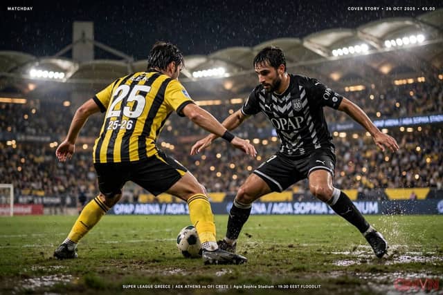 AEK Athens – OFI Creta: Chủ nhà Nea Filadelfeia tìm lại chiến thắng sau hai trận hòa, đối đầu hiện tượng vừa hạ Olympiacos và Hoffenheim