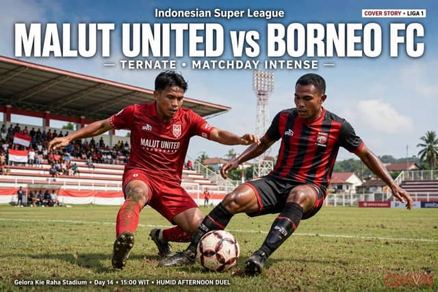 Nhận định Malut United vs Borneo FC tại Liga 1 Indonesia: Thử thách chảo lửa Kie Raha, bản lĩnh tân binh và tham vọng đầu bảng