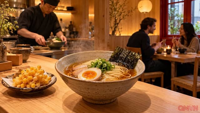 Nakimushi ở London gợi lại niềm vui ăn ngon vừa túi tiền giữa không gian Nhật Bản nhỏ và nhộn nhịp