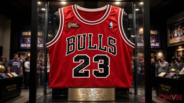 Áo đấu huyền thoại năm 1998 của Michael Jordan lập kỷ lục 14 triệu USD trở thành kỷ vật bóng rổ đắt giá nhất lịch sử
