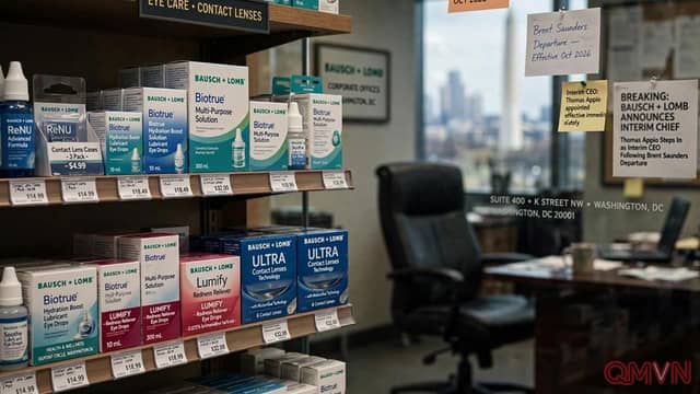 Tổng Giám đốc Brent Saunders bất ngờ rời Bausch + Lomb nhường quyền điều hành tạm thời cho Chủ tịch Thomas Appio