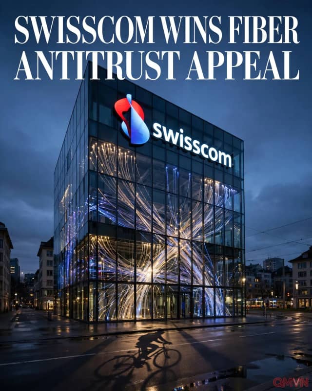 Swisscom thắng kháng cáo, tòa án Thụy Sĩ hủy khoản phạt chống độc quyền 18 triệu franc liên quan đến kế hoạch mở rộng mạng cáp quang