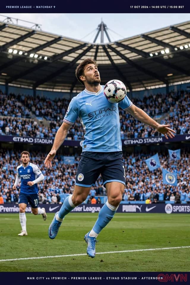 Nhận định Man City vs Ipswich vòng 7 Ngoại Hạng Anh: Bão lửa tại Etihad Stadium và thử thách đánh chặn cỗ máy hủy diệt Erling Haaland