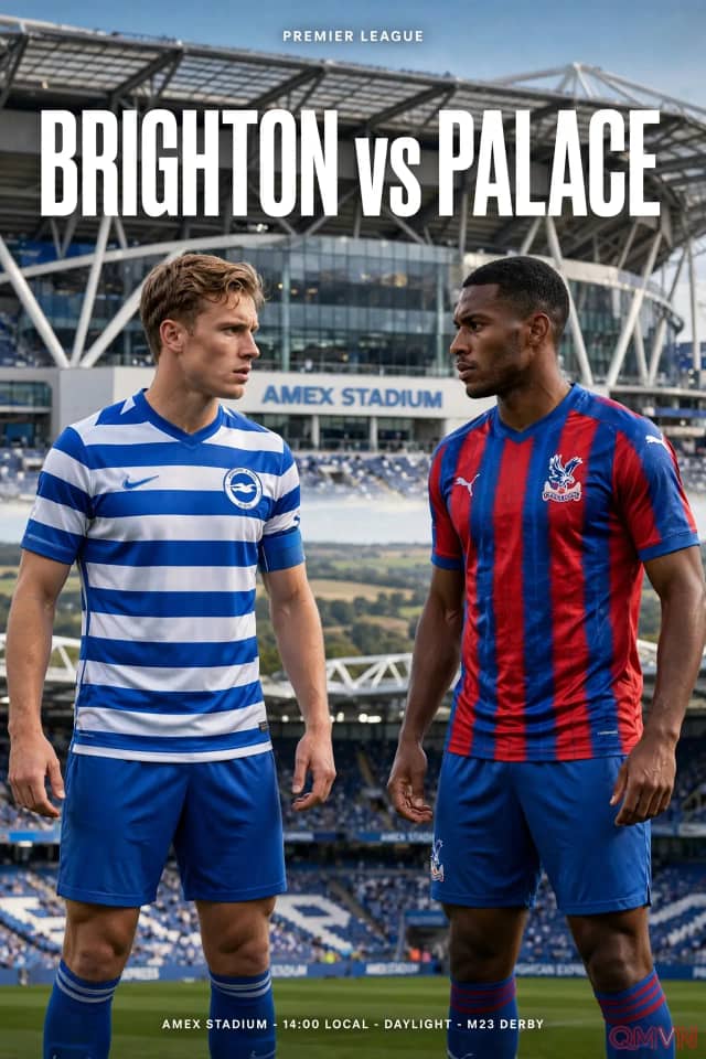 Brighton vs Crystal Palace: Derby M23 rực lửa tại Amex, Hürzeler quyết phá dớp trước Pierre Sage để tiếp tục bám đuổi nhóm dẫn đầu Ngoại hạng Anh