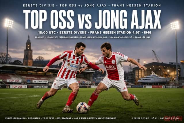 TOP Oss đối đầu Jong Ajax tại Eerste Divisie: Bản lĩnh kiên cường chủ nhà thử lửa lò đào tạo trẻ lừng danh