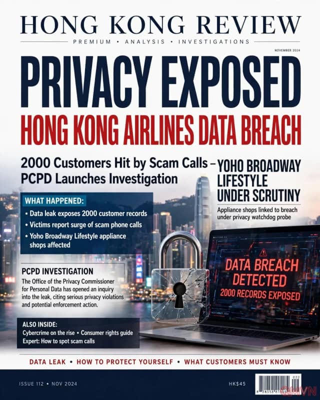 Gần 2.000 khách hàng của Hong Kong Airlines và hai chuỗi điện máy nhận cuộc gọi lừa đảo sau sự cố rò rỉ dữ liệu