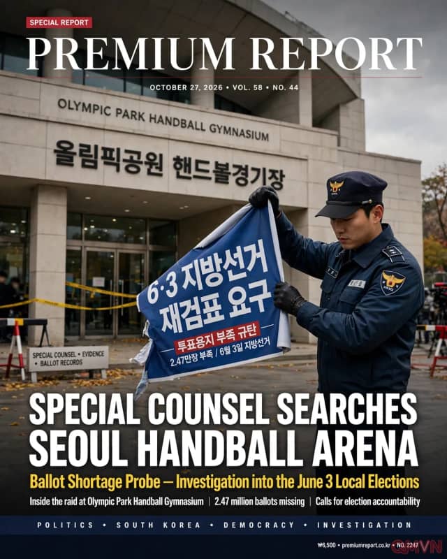 Công tố viên đặc biệt khám xét nhà thi đấu bóng ném ở Seoul trong cuộc điều tra vụ thiếu phiếu bầu