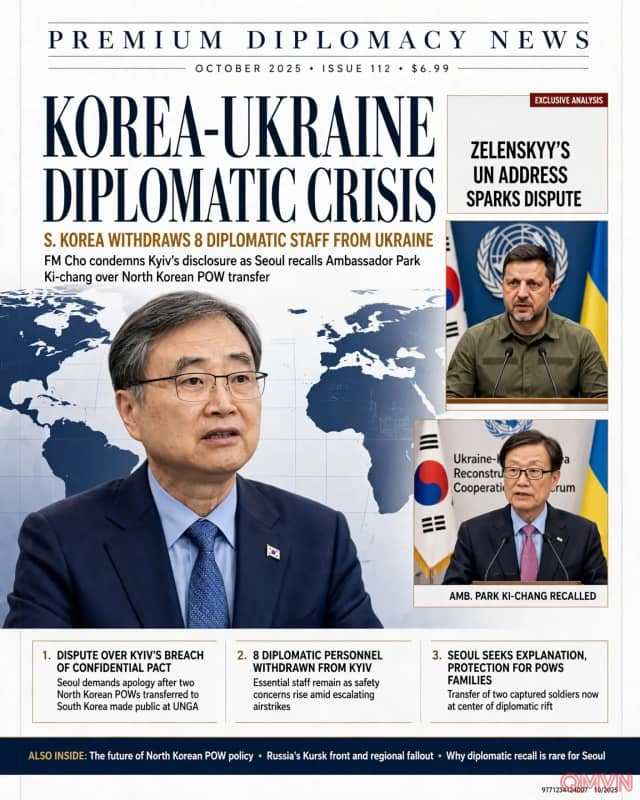 Hàn Quốc Rút 8 Nhân Viên Ngoại Giao Khỏi Ukraine: Rạn Nứt Ngoại Giao Trầm Trọng Xoay Quanh Tù Binh Triều Tiên
