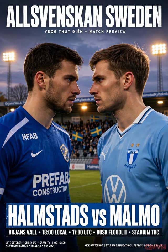 Halmstads vs Malmö: đội cuối bảng tìm điểm sống còn trước nhà vua bất bại bảy trận đối đầu tại Örjans vall trong cuộc chiến trụ hạng Allsvenskan