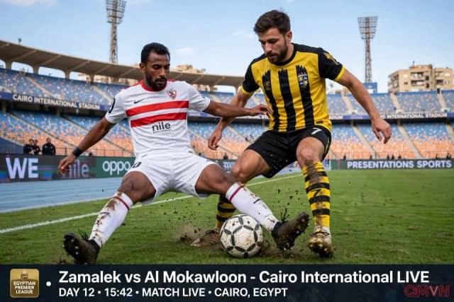 Zamalek vs Al Mokawloon Al Arab: Moatamed Gamal và hàng thủ thép của Zamalek tiếp đón đội khách đang thăng hoa, quyết bám đuổi Pyramids tại Cairo