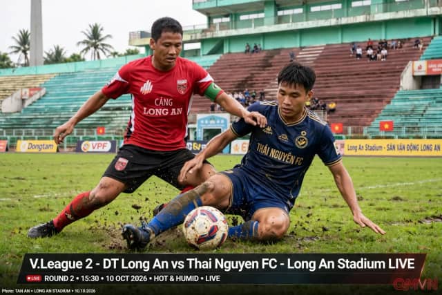 ĐT Long An đối đầu Thái Nguyên FC tại giải Hạng Nhất Quốc gia: Bản lĩnh cựu vương thử lửa ngựa ô vùng trà tranh ngôi đầu bảng