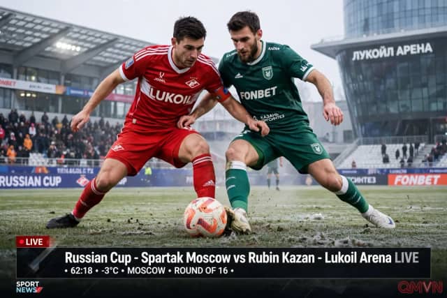 Spartak Moscow vs Rubin Kazan: đội chủ nhà muốn nhanh chóng quên trận thua ở derby và tái hiện chiến thắng 4-0 trước đối thủ đang khủng hoảng tại vòng bảng Cúp Quốc gia Nga