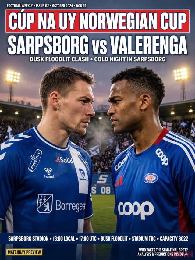 Sarpsborg đối đầu Valerenga tại Cúp Quốc gia Na Uy: Siêu kinh điển nảy lửa định đoạt vé đi tiếp và bản lĩnh ông lớn