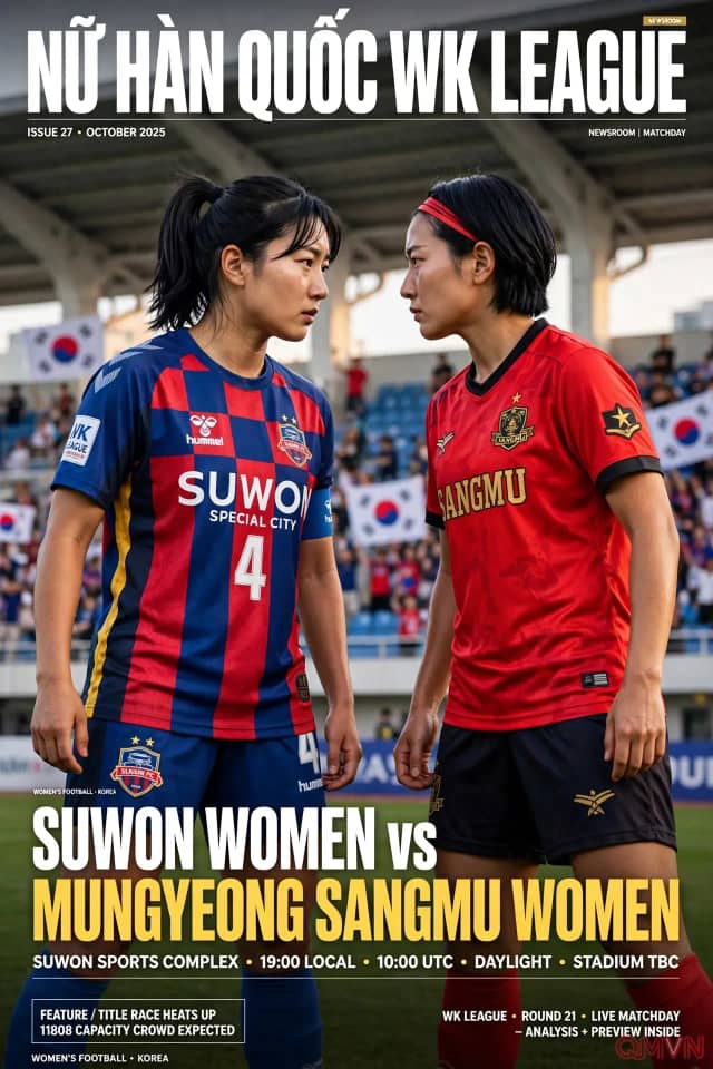Suwon FC Nữ đối đầu Mungyeong Sangmu Nữ tại WK League: Thử lửa chảo lửa sân nhà và tham vọng vươn lên
