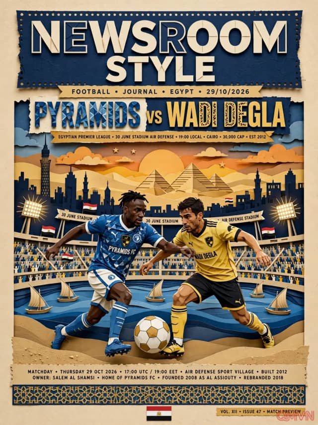 Pyramids FC đối đầu Wadi Degla tại Giải VĐQG Ai Cập: Khẳng định sức mạnh ứng viên vô địch trước sự lỳ lợm của đối thủ