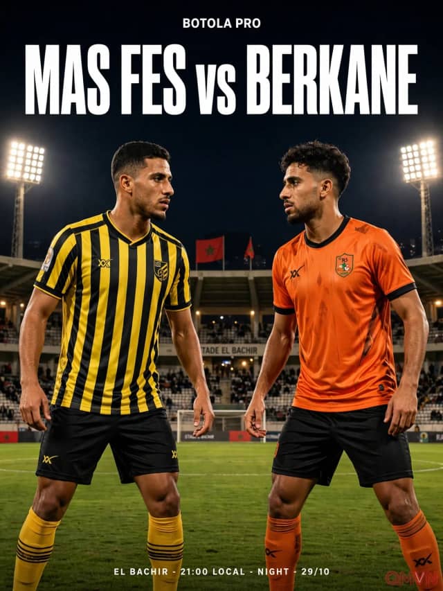 Maghreb Fez đối đầu RS Berkane tại Botola Pro: Bản lĩnh nhà vua châu lục và thử thách chảo lửa Fez