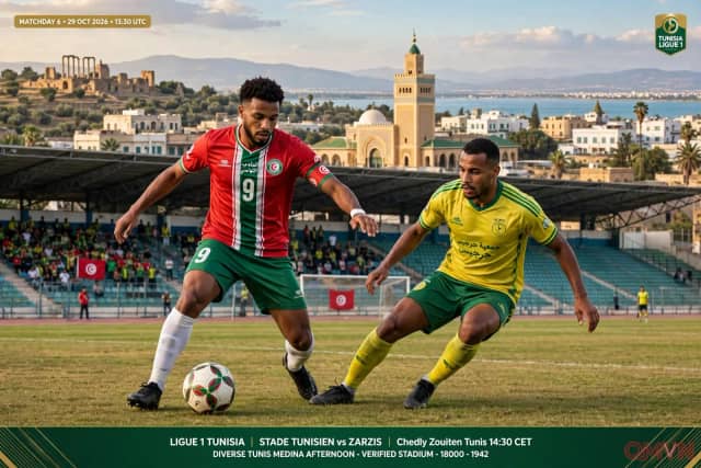Stade Tunisien vs Zarzis: đội bóng thủ đô xứ Bardo tiếp đón đại diện Tunisia tại CAF Confederation Cup trong cuộc đua bám sát nhóm giữa bảng xếp hạng Ligue 1 Tunisia