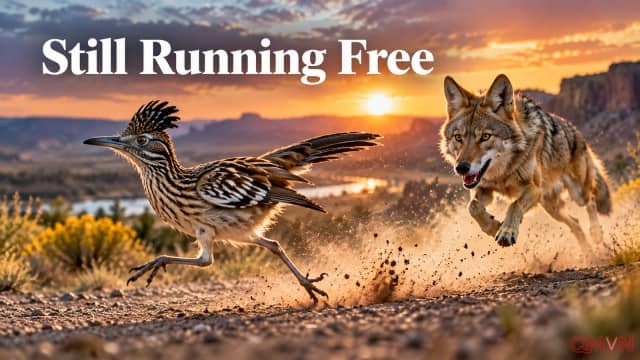 Bức ảnh coyote ngậm chim roadrunner ở California hé lộ sự thật bất ngờ phía sau cuộc rượt đuổi hoạt hình
