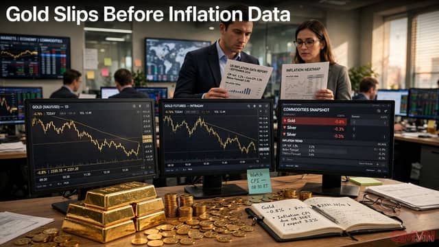 Giá vàng giảm nhẹ khi nhà giao dịch chờ dữ liệu lạm phát Mỹ và cuộc họp Fed tháng 9 tại Mỹ