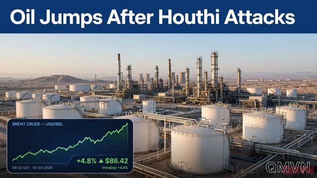 Giá dầu tăng khi Houthi tấn công cơ sở hạ tầng năng lượng Saudi Arabia làm dấy lên lo ngại gián đoạn nguồn cung tại Mỹ