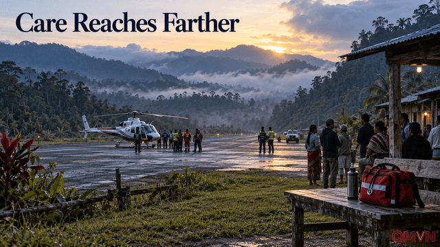 Vụ rơi trực thăng bác sĩ bay tại Sarawak và lời nhắc về con đường chăm sóc sức khỏe đến vùng xa