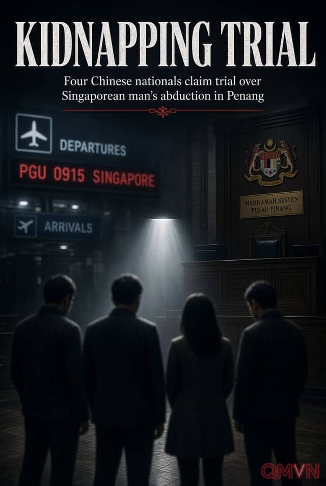 Bốn công dân Trung Quốc hầu tòa vì bắt cóc doanh nhân Singapore đòi chuộc một triệu đô la tại Malaysia