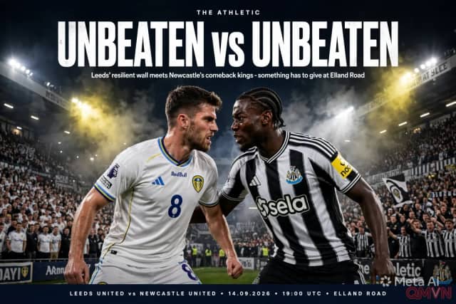 Leeds United tiếp Newcastle United: Cuộc đối đầu giữa hai đội bất bại đầu mùa tại Elland Road
