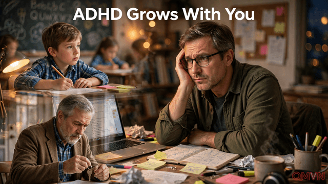 Triệu chứng ADHD thay đổi thế nào theo tuổi tác và vì sao người lớn tại Mỹ vẫn bị chẩn đoán muộn