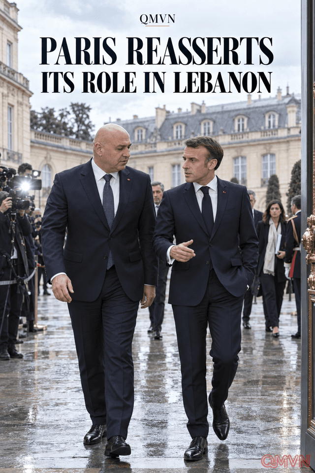 Pháp đón Tổng Thống Joseph Aoun tại Paris, khẳng định vai trò trong hồ sơ Lebanon giữa lúc lệnh ngừng bắn chông chênh