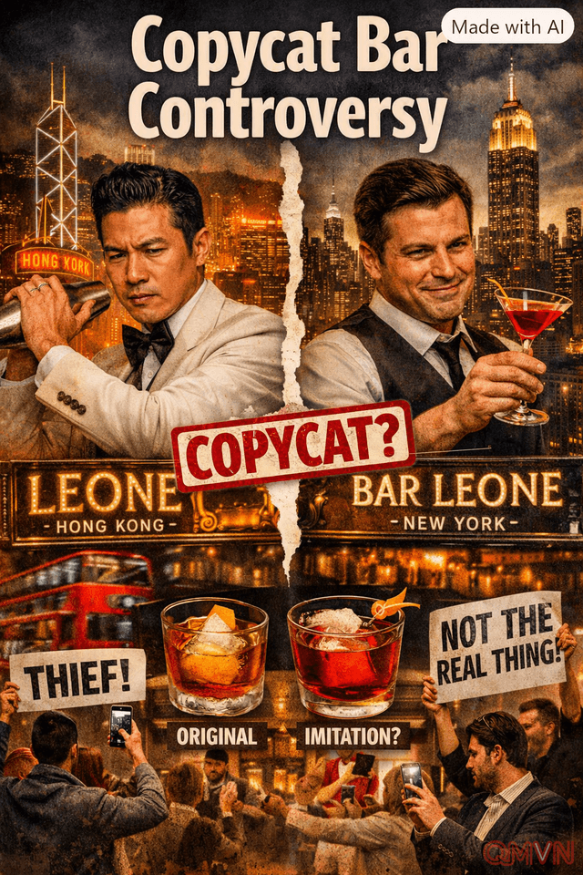 Bar Leone New York gây tranh cãi tên gọi khi Bar Leone Hong Kong, quán bar hàng đầu thế giới, khẳng định không liên quan