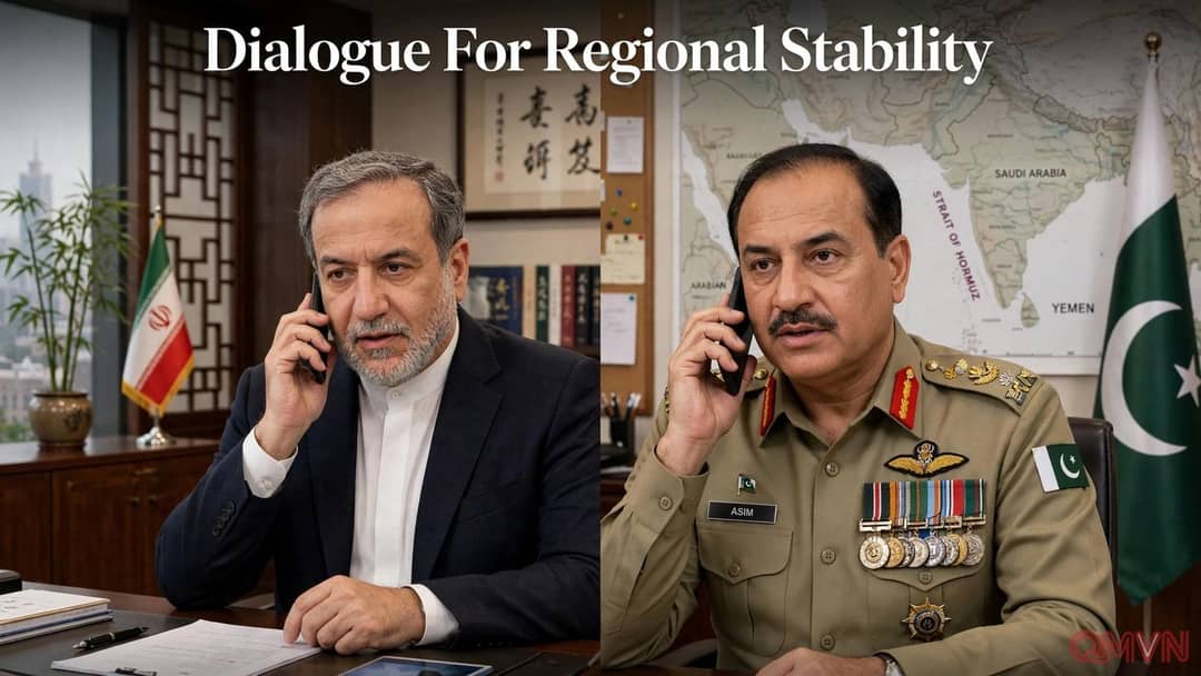 Ngoại trưởng Iran Araghchi điện đàm với Tổng tư lệnh Pakistan Munir bàn về căng thẳng khu vực và vai trò trung gian