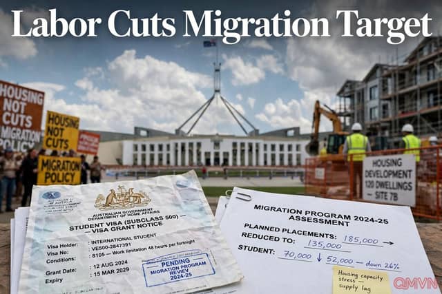 Chính sách nhập cư của Labor do Tony Burke công bố nhằm giảm di cư ròng xuống 225.000 người