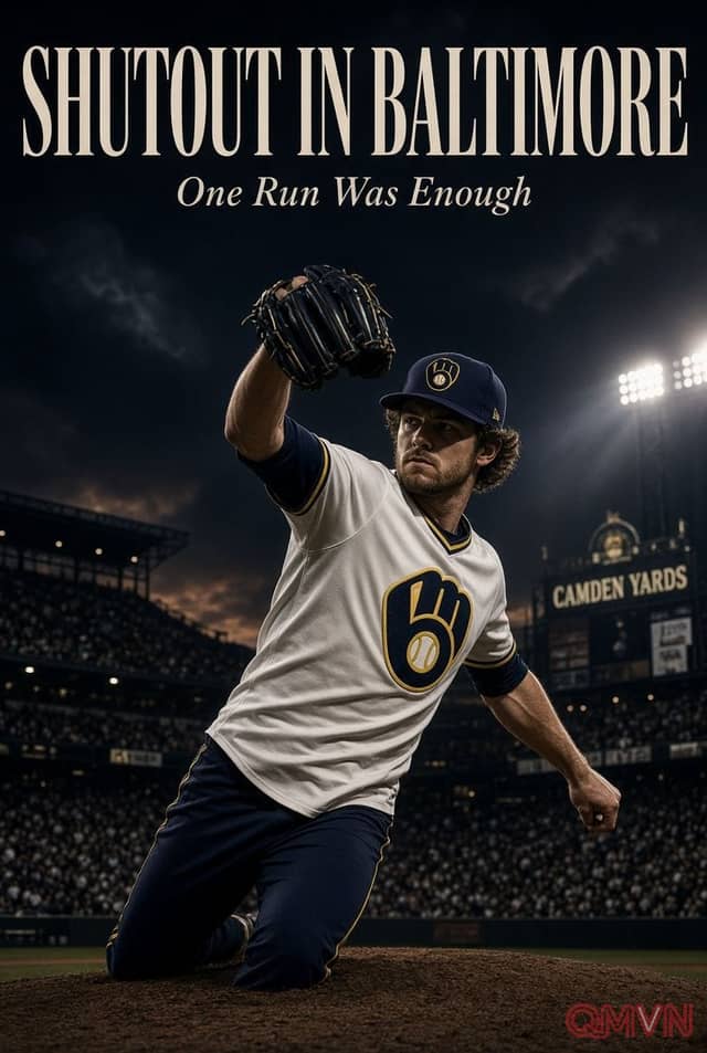 Robert Gasser cùng Milwaukee Brewers xuất sắc hạ trắng Baltimore Orioles bằng màn trình diễn ném bóng đỉnh cao