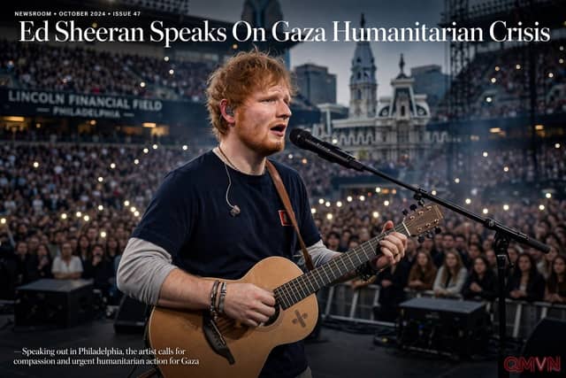 Ed Sheeran lên tiếng về cuộc chiến ở Gaza khi chuyến lưu diễn tiếp tục tại Philadelphia và xin lỗi về sai lầm