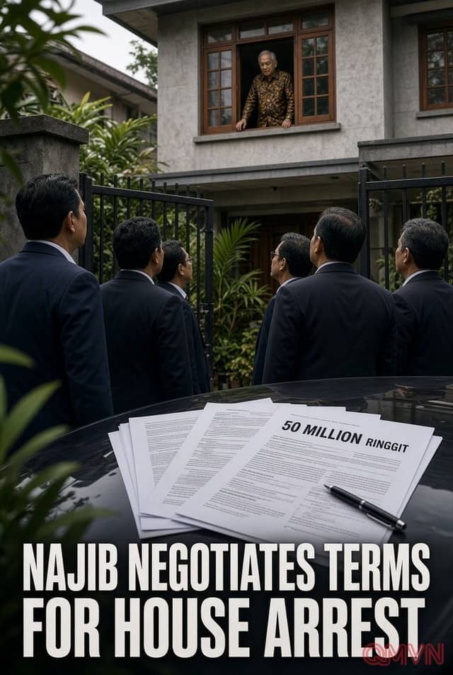 Cựu Thủ tướng Malaysia Najib Razak đàm phán điều kiện quản thúc tại gia sau lệnh ân xá hoàng gia