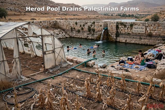 Khu du lịch Hồ Herod của Israel đang làm cạn kiệt đất đai của người Palestine khi nước bị chuyển hướng từ trang trại