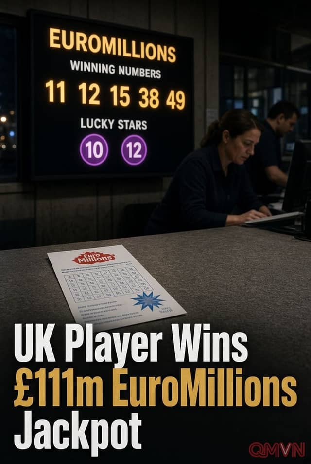 Người chơi bí ẩn ở Anh trúng độc đắc EuroMillions 111 triệu bảng, cuộc tìm kiếm chủ nhân tấm vé đổi đời chính thức bắt đầu