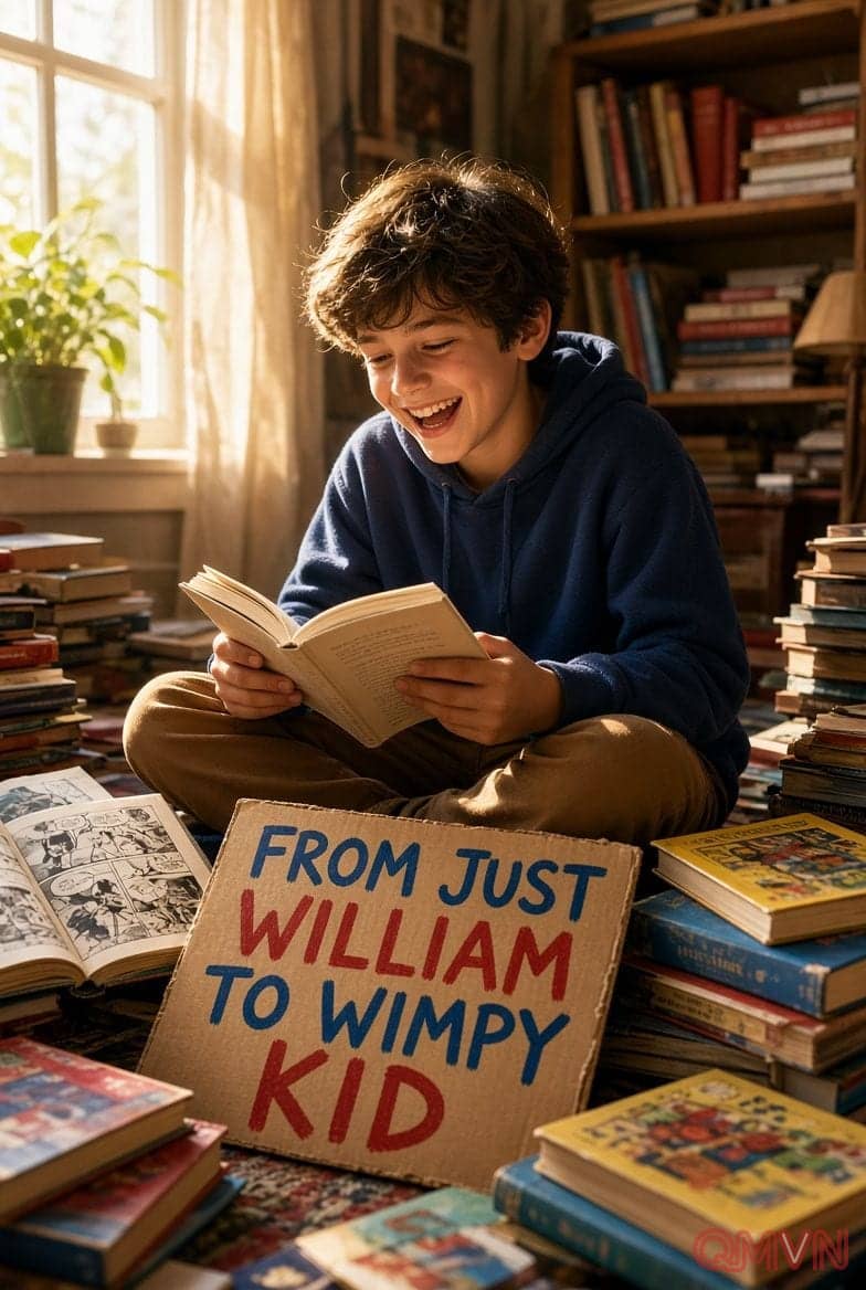 Từ Just William đến Diary of a Wimpy Kid: những cuốn sách giúp cậu bé 8 đến 12 tuổi lười đọc tìm lại niềm vui bên trang giấy