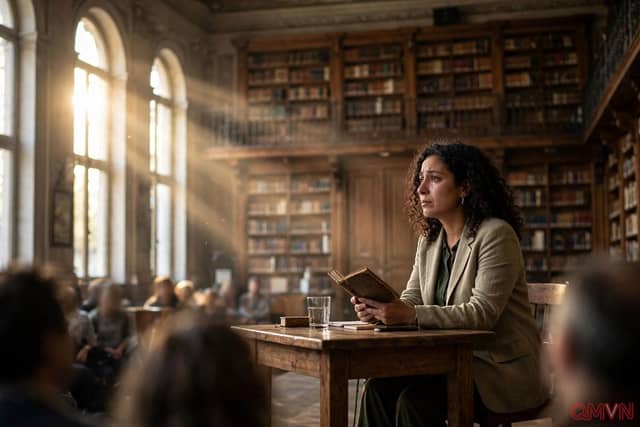Leïla Slimani bật khóc ở Turin: Khi văn chương không chết vì robot mà vì con người đánh mất lòng nhân