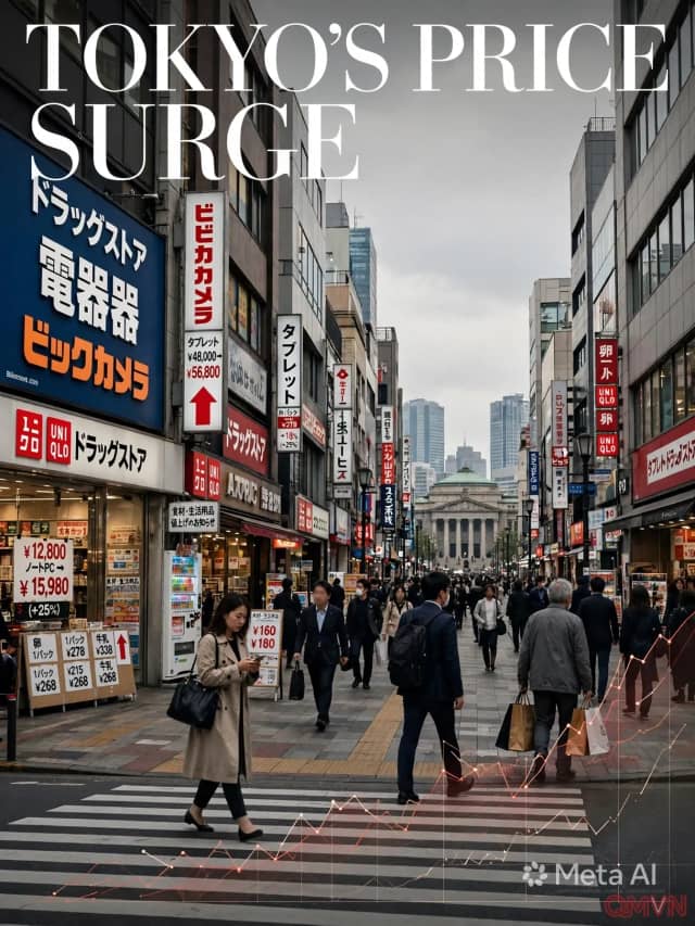 Lạm phát lõi ở Tokyo tăng nhanh nhất trong 10 tháng, củng cố khả năng Ngân hàng Trung ương Nhật Bản tiếp tục tăng lãi suất