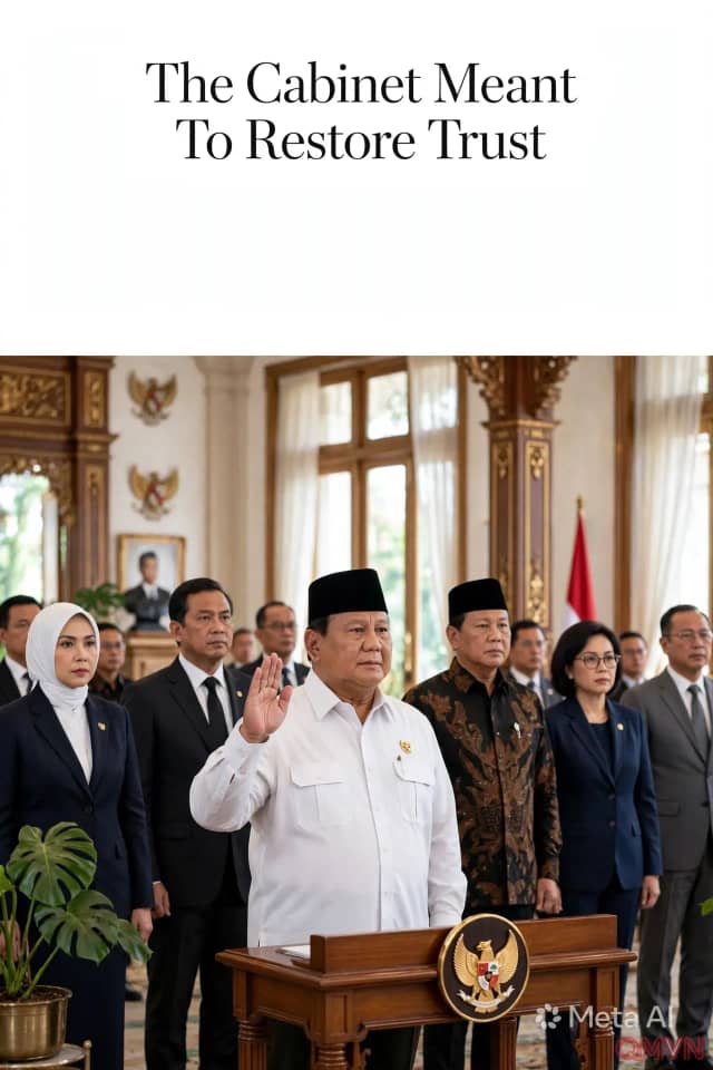 Tổng thống Prabowo cải tổ nội các Indonesia lần thứ hai trong ba tuần: đặt cược vào kỹ trị và người thân tín để lấy lại uy tín giữa nhiệm kỳ