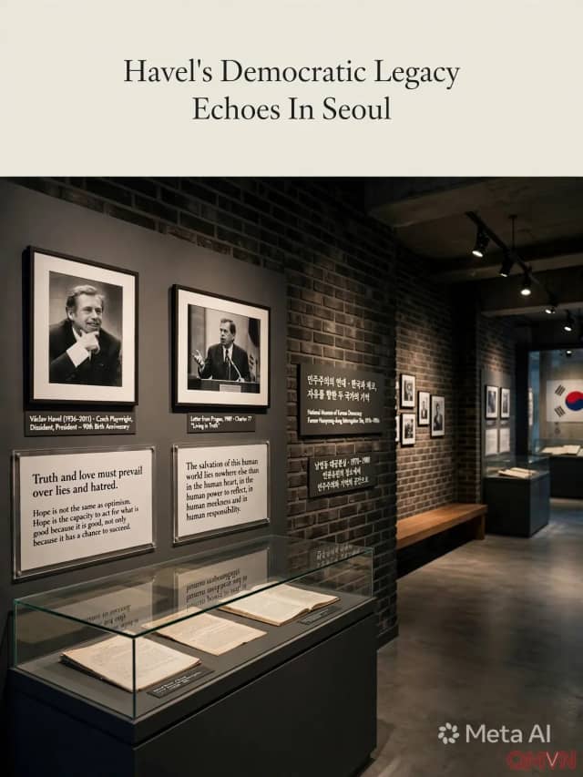 Di sản dân chủ của Václav Havel vang vọng tại Seoul: triển lãm kỷ niệm 90 năm ngày sinh ở nơi từng là phòng thẩm vấn thời độc tài