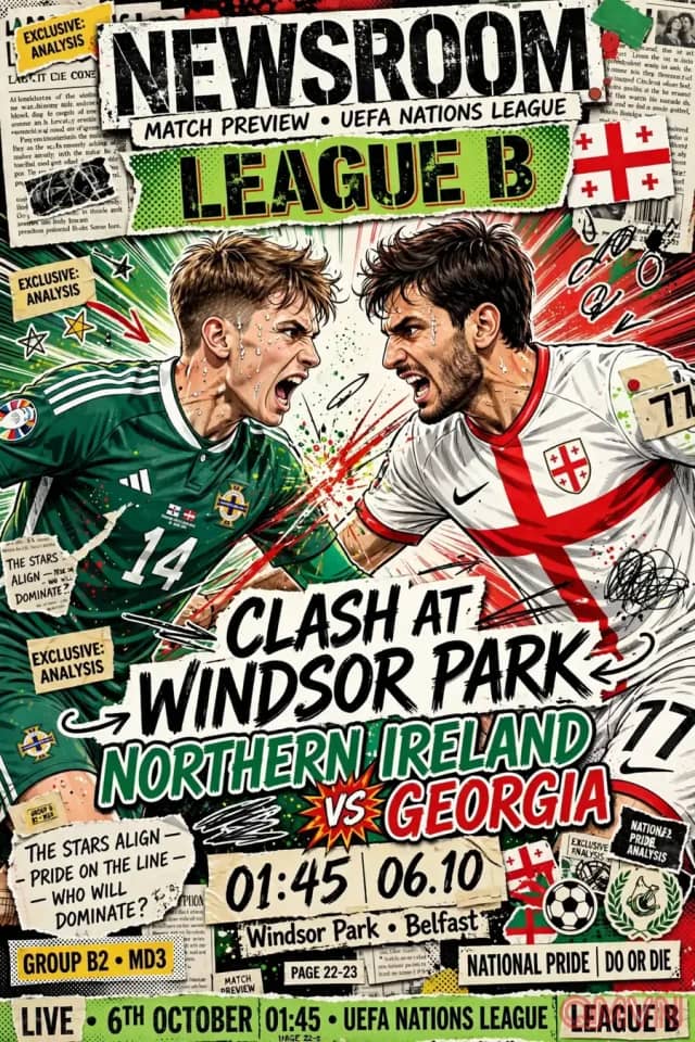Bắc Ireland - Georgia, League B Nations League: Windsor Park chờ chiến thắng thứ ba, hàng thủ chưa thủng lưới đối đầu Kvaratskhelia và tân HLV Svanadze