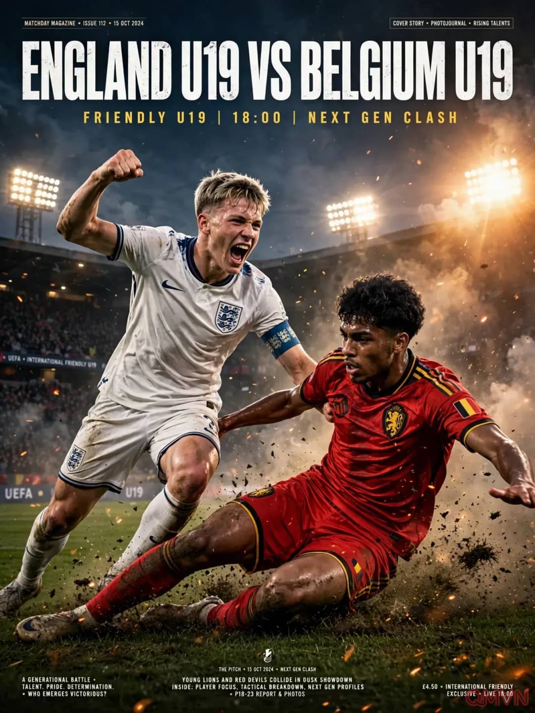 Anh U19 - Bỉ U19, giao hữu tại Marbella: Tam Sư trẻ của Ben Futcher săn chiến thắng thứ tư liên tiếp trước thế hệ Diablotins mới