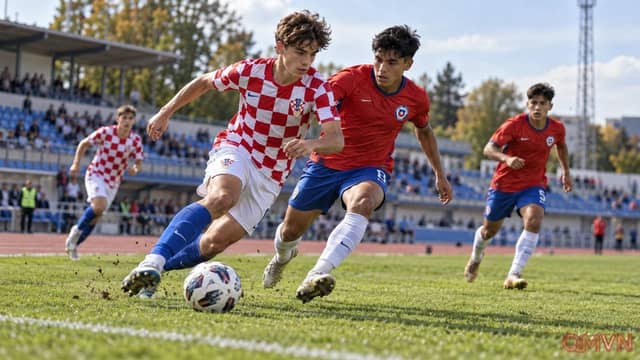Croatia U18 gặp Chile U17 khép lại đợt giao hữu trước World Cup với cuộc đấu hấp dẫn ở tuyến giữa